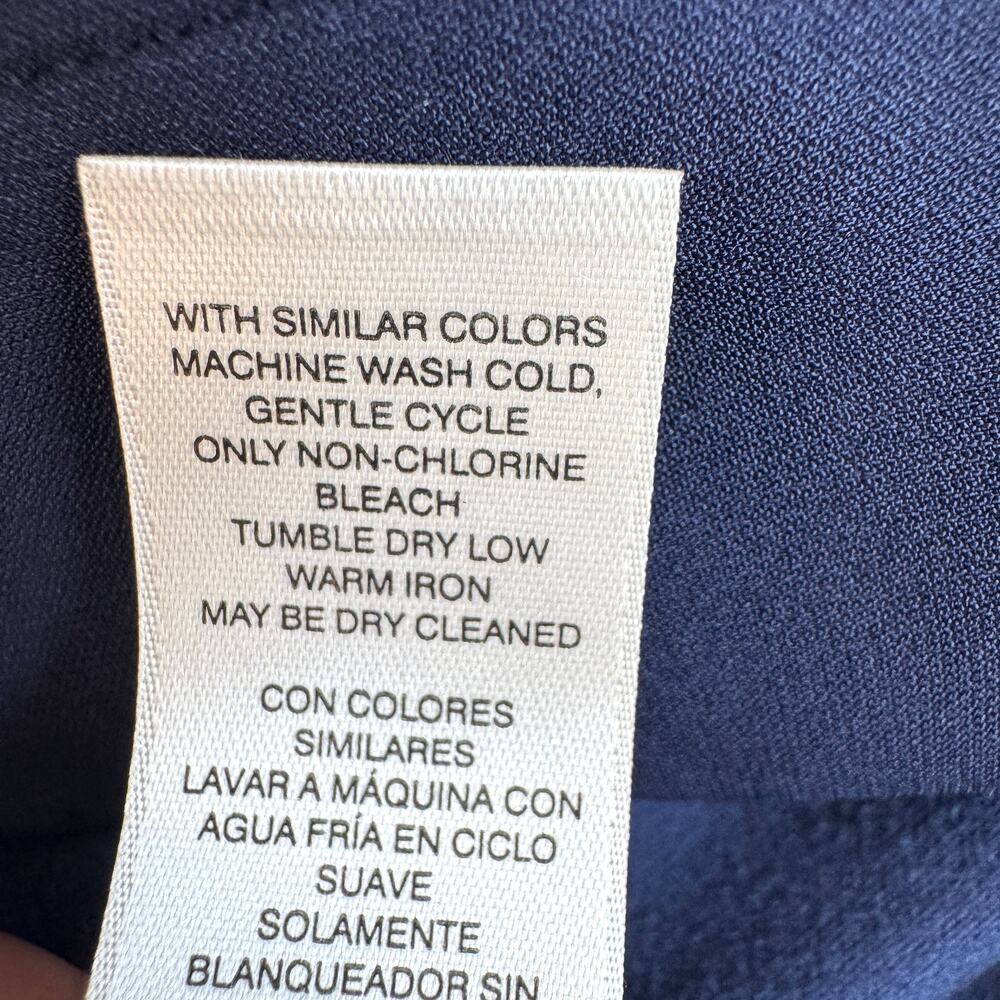 Chico's Womens Weekends Full Zip Jacket Size M Lightweight Minimal Casual Blue - Picture 5 of 6